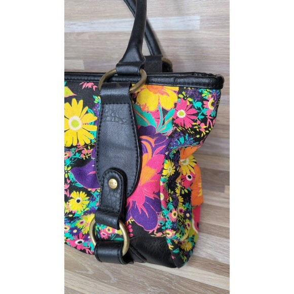 O’Neill Floral Bright and Funky Surfer Flower‎ Design Canvas Shoulder Bag Summer - Picture 2 of 15